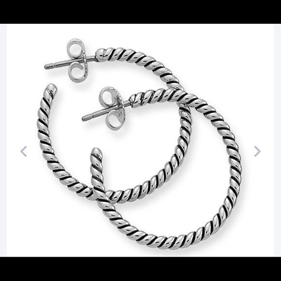 James Avery Jewelry - James Avery large twisted wire earrings.